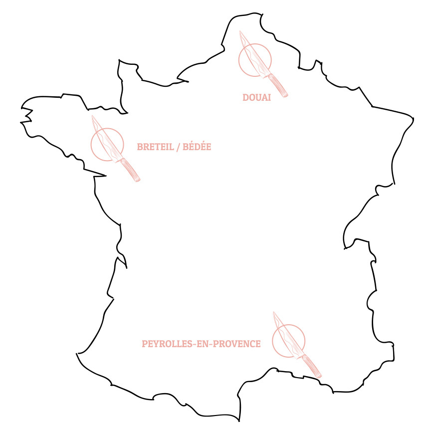 Localisations de nos ateliers